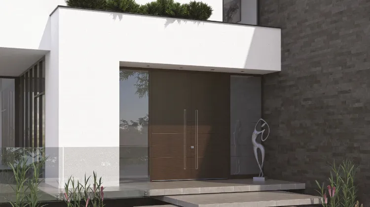 Hochwertige Haustür Montage